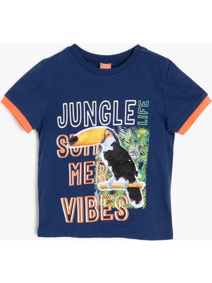 Koton Erkek Çocuk Yazılı Baskılı T-Shirt