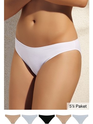 Pierre Cardin 2050 Kadın 38 Beden Noshow Bikini 5Li Paket Külot