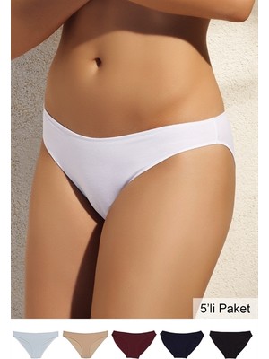 Pierre Cardin 2050 Kadın 36 Beden Noshow Bikini 5Li Paket Külot