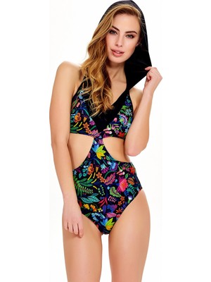 Argento Kadın Kapşonlu Mayokini