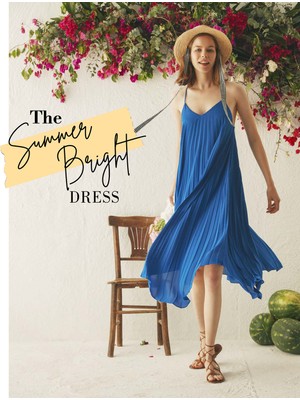 Koton Kadın The Summer Bright Dress - Canlı & Yaz Rengi Elbise