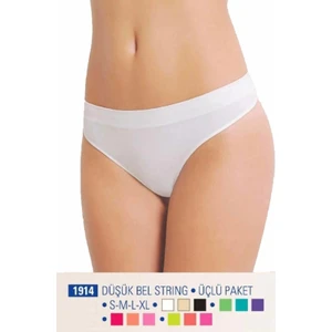 Düşük Bel String Üçlü Paket Dikişsiz 1914