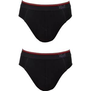 Tutku Elit 2 li Kemerli Erkek Slip Siyah