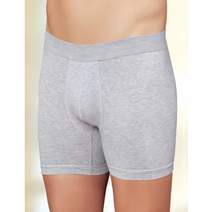 Likralı Şahinler Yazılı Torbalı Boxer Gri ME031