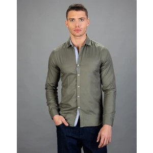 Slim Fit Spor Yeşil Erkek Gömlek
