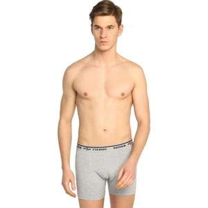 Likralı Erkek Boxer Gri