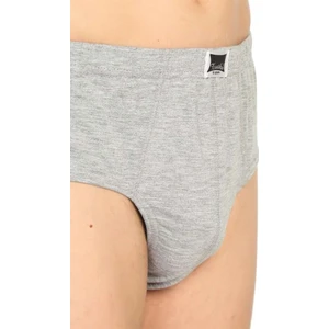 6'Lı Penye Erkek Slip Gri
