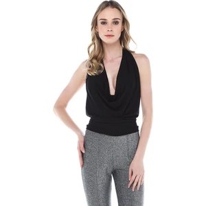 Boyun Ve Belden Bağlamali Bluz