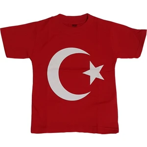 Bbr Kids Ay Yıldızlı Türkiye Bayraklı Kırmızı Tişört