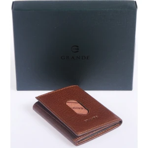 Unisex Hakiki Deri Kartlık Grerkcz724 Taba