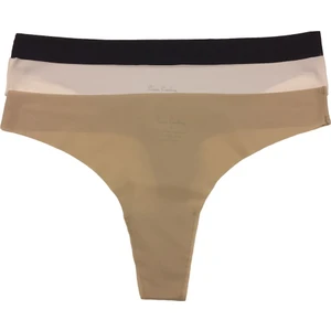 Pierre Cardin 2831 Kadın Lazer Kesim Thong 3Lü Paket Külot