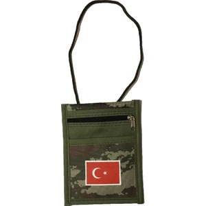 Dts Ipli Askılı Asker Boyun Cüzdanı