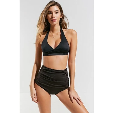 Angelsin Siyah Yüksek Bel Bikini