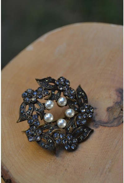 Stoneage Jewellery Rf02943 Zirkon Taşlı Bayan Broş
