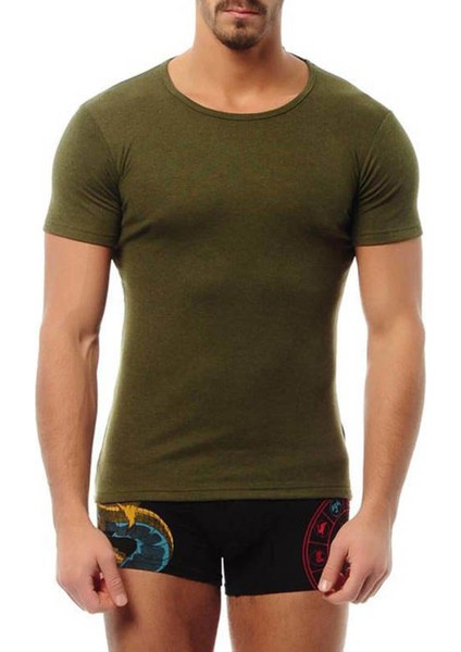 Kısa Kollu Bisiklet Yaka Termal T Shirt 2523