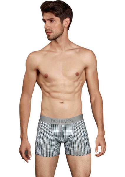 Gri Pötikare Desenli Erkek Boxer 1864