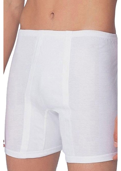 Beyaz Klasik Pamuklu Boxer 0017