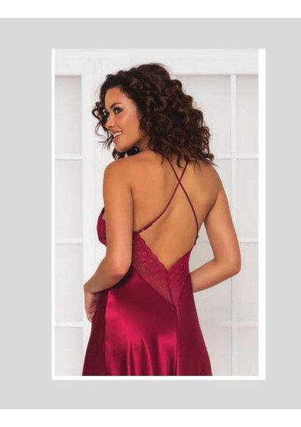 Sütyen Kaplı Sabahlık Gecelik Set 4285