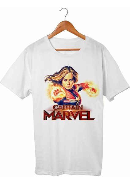 Captain America Beyaz Tişört