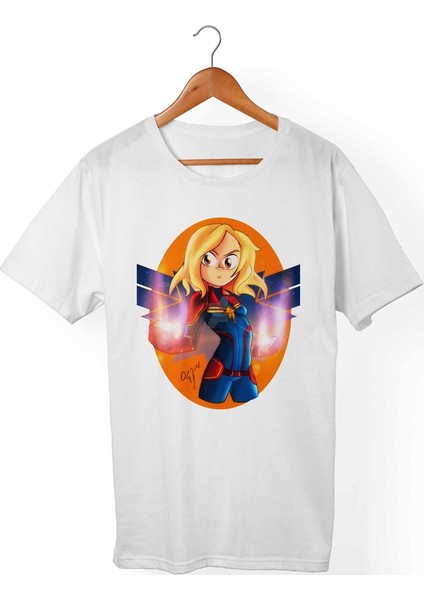 Captain America Beyaz Tişört