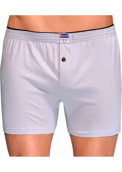 1099 Erkek Renkli Boxer Gri