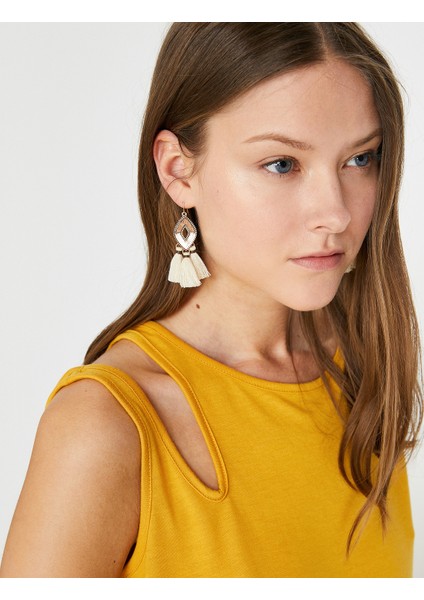 Kadın Omuz Detaylı T-Shirt fiyatları