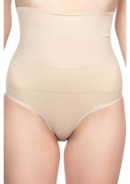 2019 Seamless Alttan Çıtçıtlı Double Slip Korsesi Ten