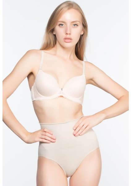 2021 Seamless Düşük Bel Double Slip Korsesi Ten