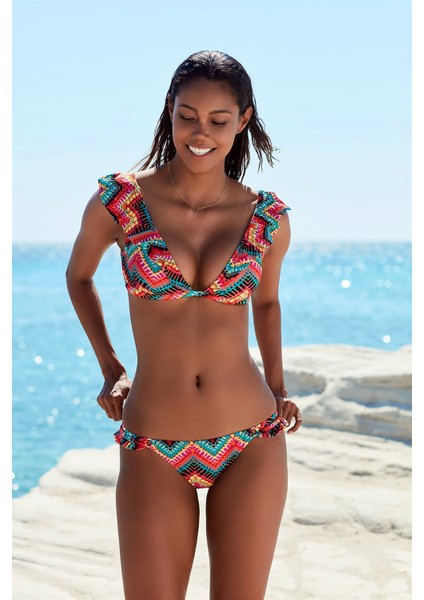 Fırfırlı Bikini Tek Alt Bohem 199205-D