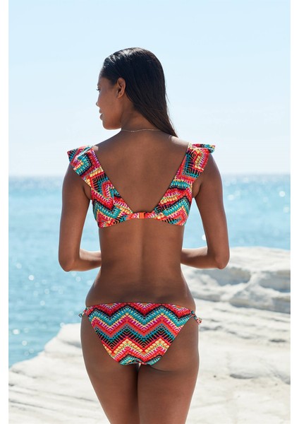Fırfırlı Bikini Tek Alt Bohem 199205-D