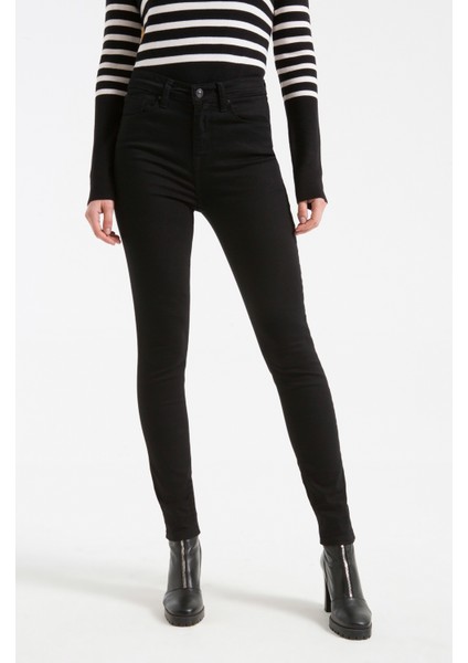 Tanya X Black Wash Kadın Jeans
