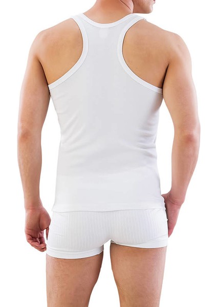 Erkek Beyaz Fit Kalıp Sporcu Atlet 12320 fiyatları