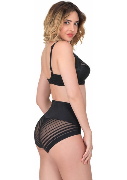Tül Detaylı Toparlayıcı Sütyen Slip Takımı 177