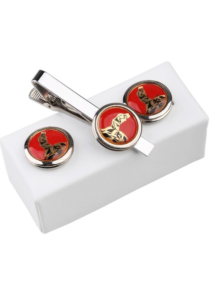 Atatürk Kol Düğmesi ve Kravat İğnesi KD789