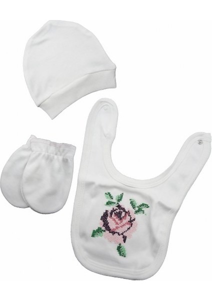 Kanaviçe Kız Bebek 10’lu Set Zıbın Set