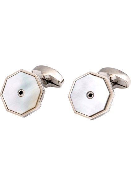 White Pearl Sedef Kol Düğmesi