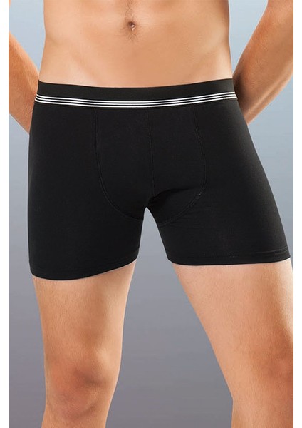 Çizgili Likralı Erkek Boxer 1252