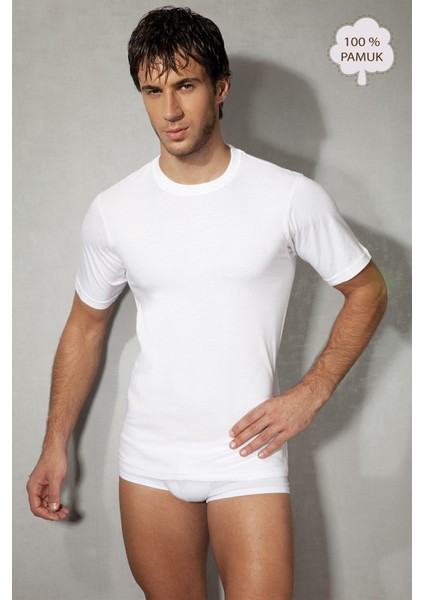 Bisiklet Yaka Erkek T-Shirt 2505 modelleri