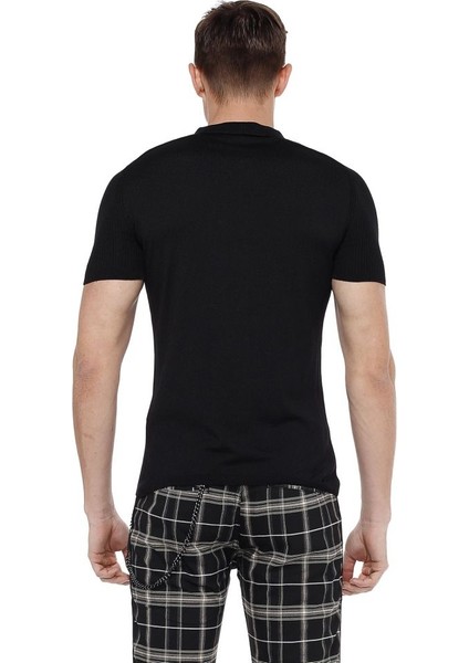 Cipo&Baxx CT517 Polo Yaka Slim Fit Siyah Erkek Triko T-Shirt indirimleri