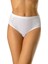 Beyaz Nakışlı Brief Kesim Pamuklu 12'li Slip 3127-1 1