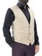 V Yaka Yelek Slim Fit Spor Model Bej 50239 2