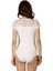 Kısa Kol Kadın Çıtçıtlı Body Beyaz 3
