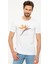 Pierre Cardin Erkek Beyaz Slim Fit Bisiklet Yaka T-Shirt 50203591-VR013 1