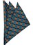 Lacivert Motif Baskılı İpek Mendil SPS154 1
