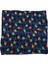 Lacivert Motif Baskılı İpek Mendil SPS332 2