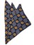 Lacivert Motif Baskılı İpek Mendil SPS361 1