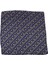 Lacivert Motif Baskılı İpek Mendil SPS363 2