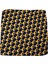 Sarı - Lacivert Motif Baskılı İpek Mendil SPS404 2