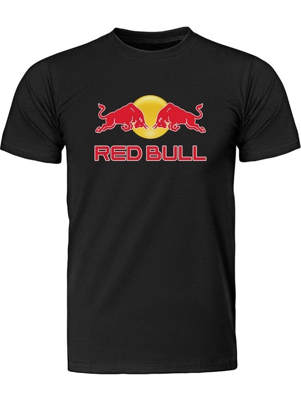 Casual Red Bull Logo Siyah Unisex T-Shirt | Fiyat Arşivi