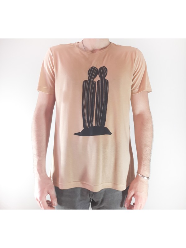Erkek Yirtmacli Pike Beyaz T Shirt 37741